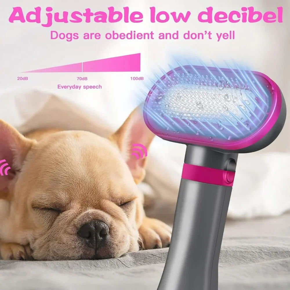 Dog Hair Dryer with Comb Attachment